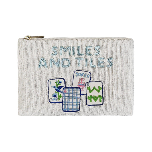 Smiles and Tiles Beaded Bag