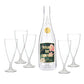 Mahjong and Champagne - Acrylic Champagne Bottle + Glasses