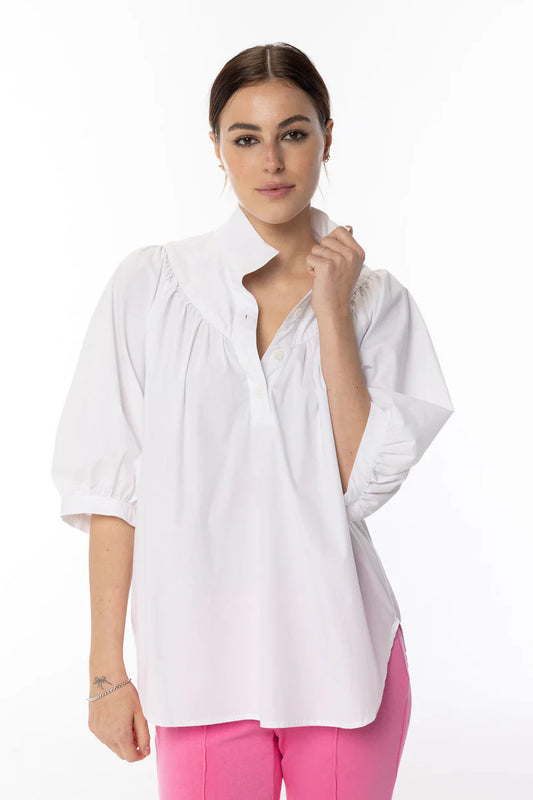 Avie Top in Solid White