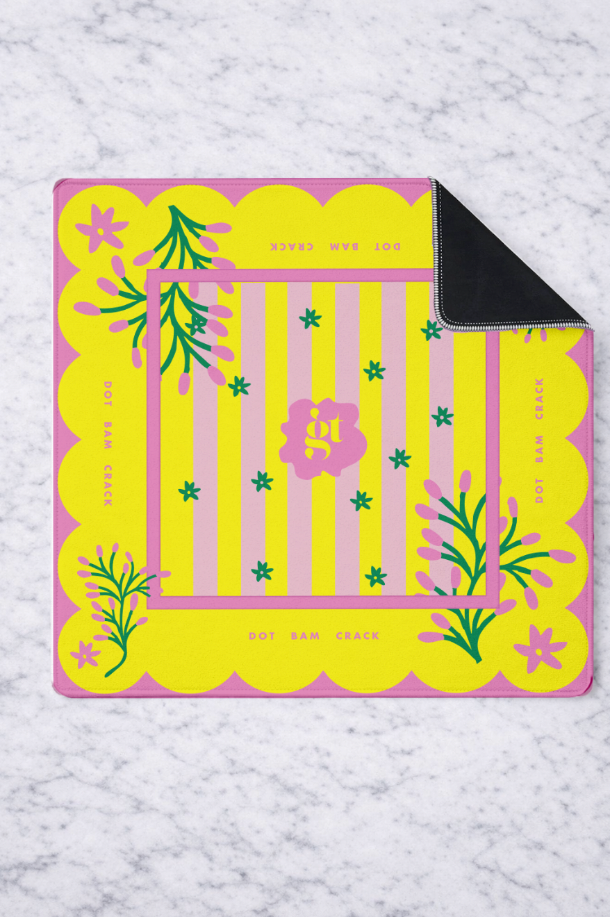 Mahjong Mat in Palm Springs Yellow