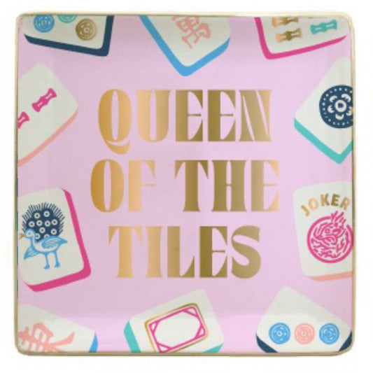 Queen of the Tiles Ceramic Trinket Dish