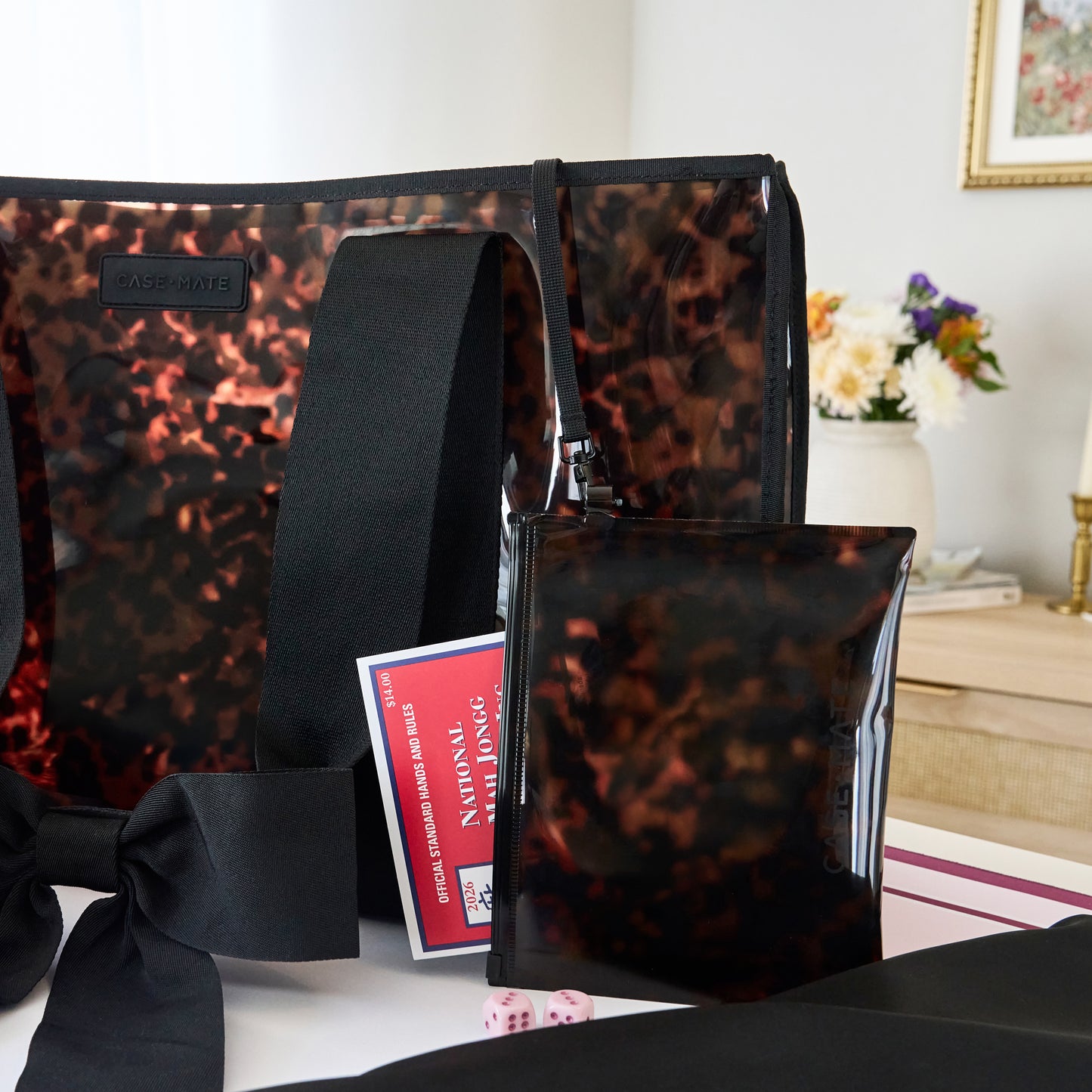 Tortoiseshell Mahjong Jelly Tote Set
