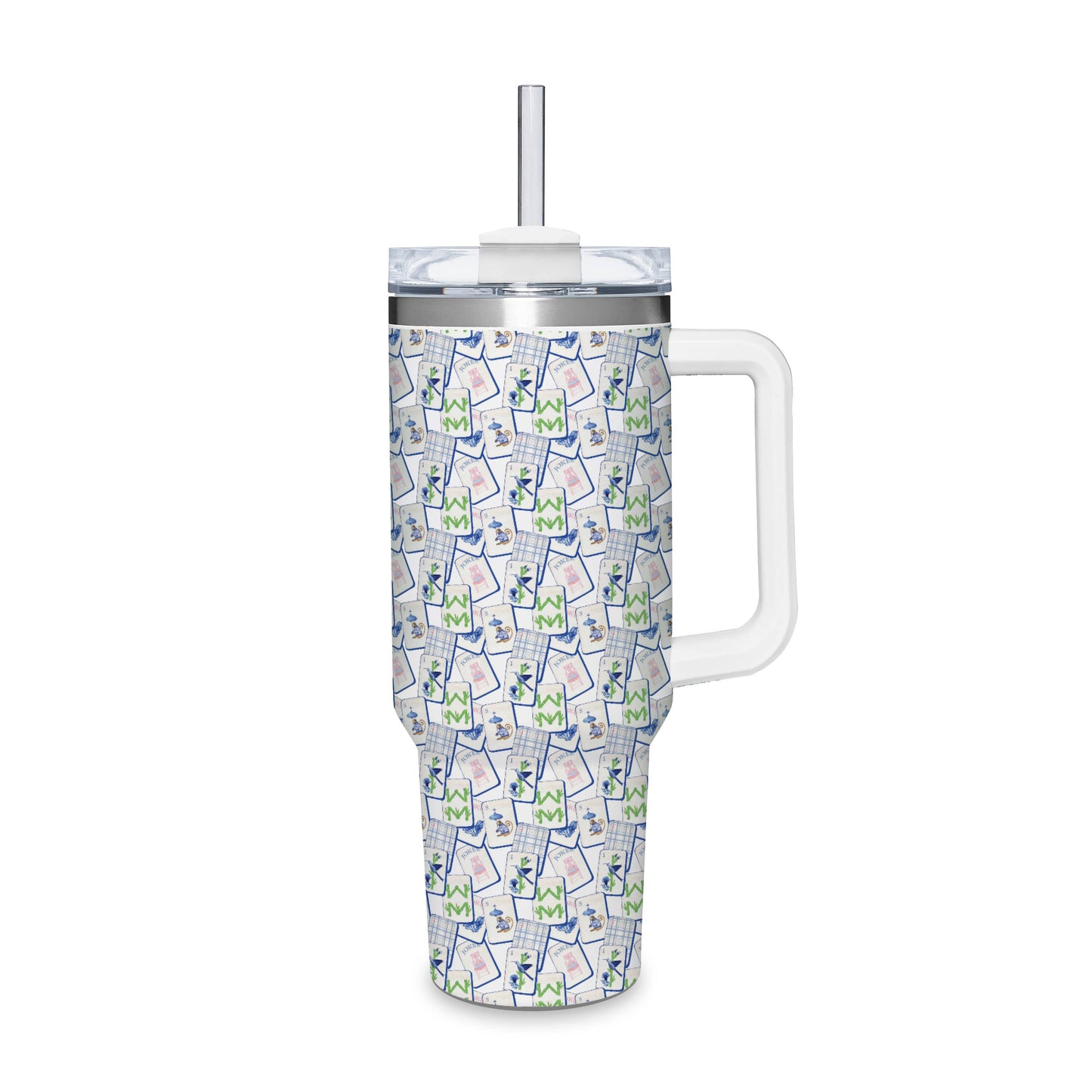 Mahjong Print Tumbler