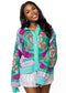 Multi Mahjong Button Up Cardigan