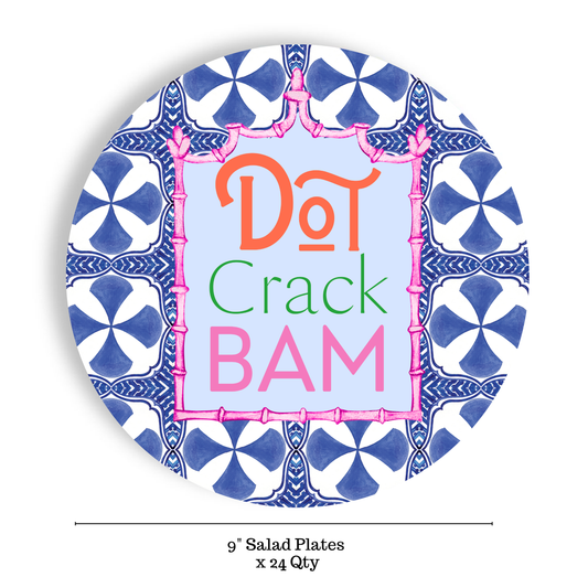 Mahjong 24ct 9" Paper Plates
