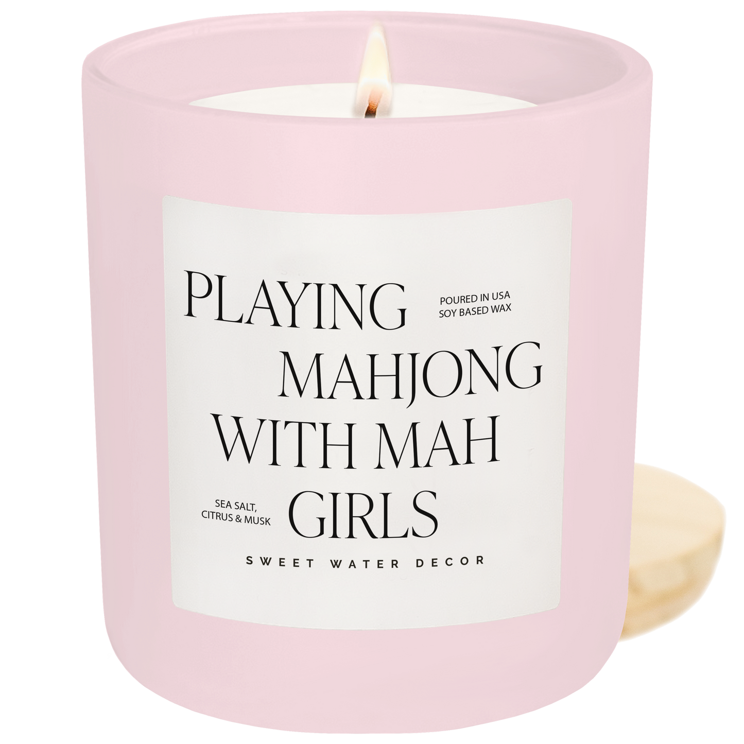 Playing Mahjong with Mah Girls Candle