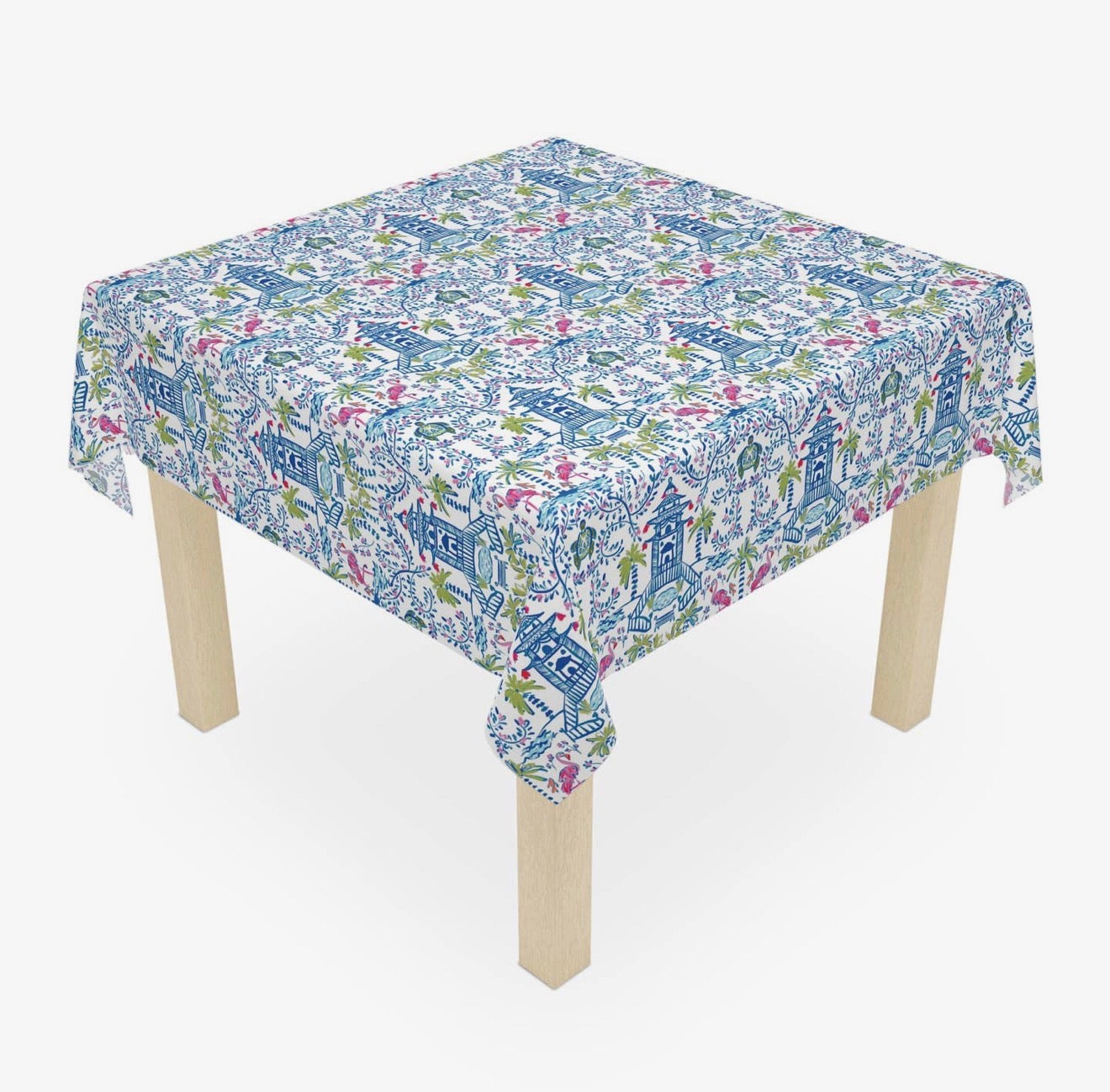Colorful Chinoiserie Tablecloth