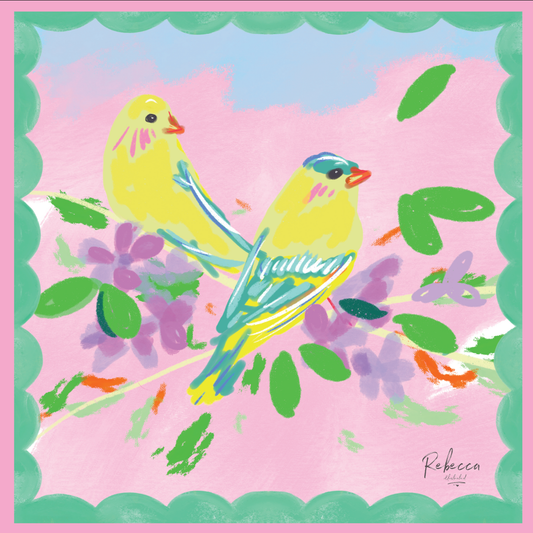 Canaries Mahjong Mat
