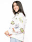 White Dot! Bam! Crak! Button Up Top