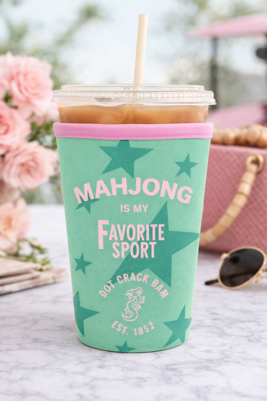 Mahjong is My Favorite Sport Iced Coffee Sleeve