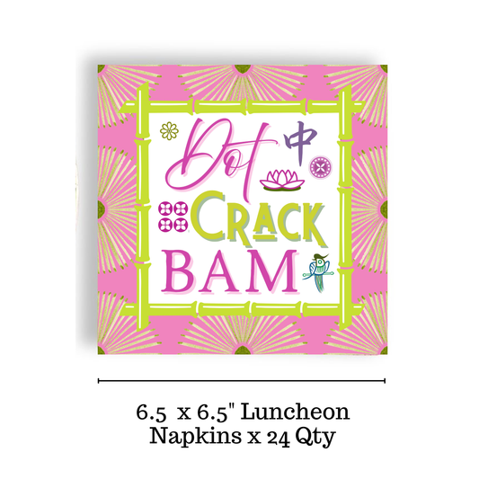 Mahjong Psychedelic 24ct Luncheon Napkin