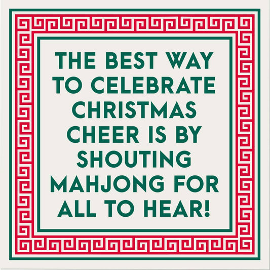 Shouting Mahjong Holiday Cocktail Napkins