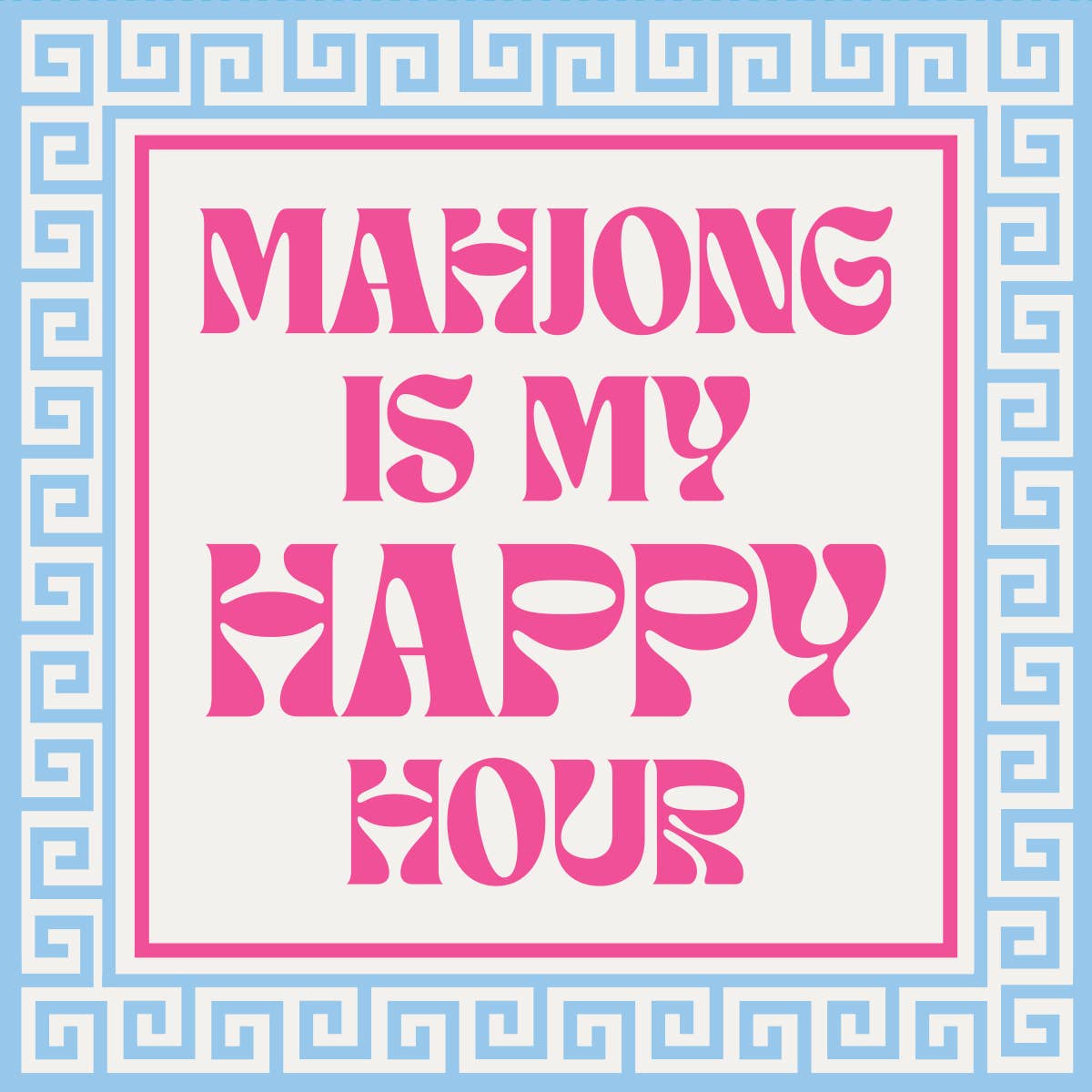 Mahjong Is My Happy Hour Napkins