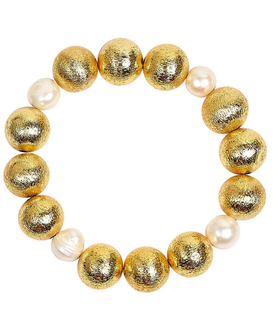 Georgia Beaded Bracelet with Freshwater Pearl