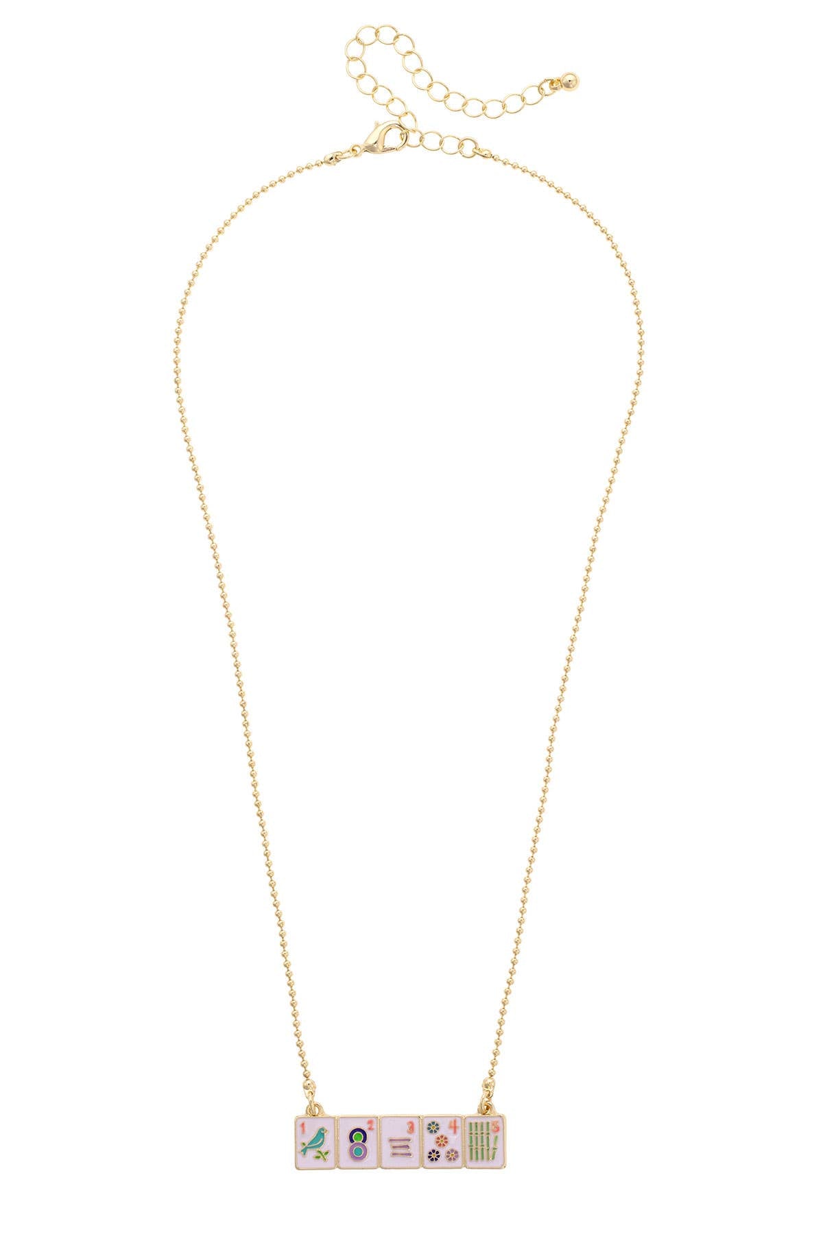 Enamel Tile Wall Necklace