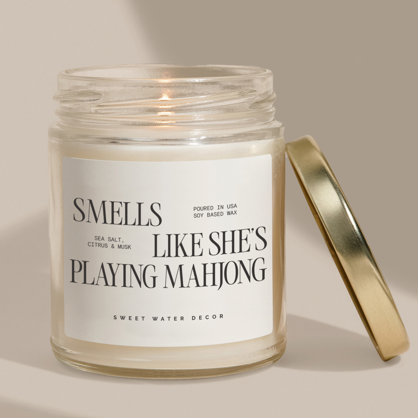 Smells Like She's Playing Mahjong  Candle