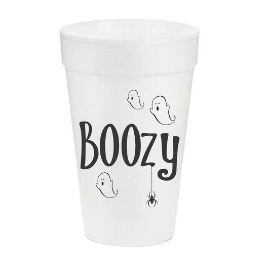 Boozy Halloween Styrofoam Cups | Set of 10