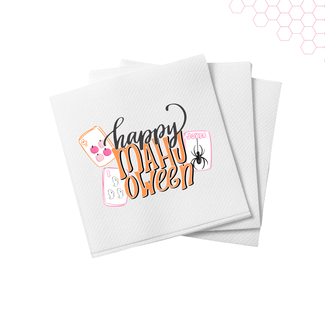 Happy Mahj-oween Mahjong Cocktail Napkins | Set of 20