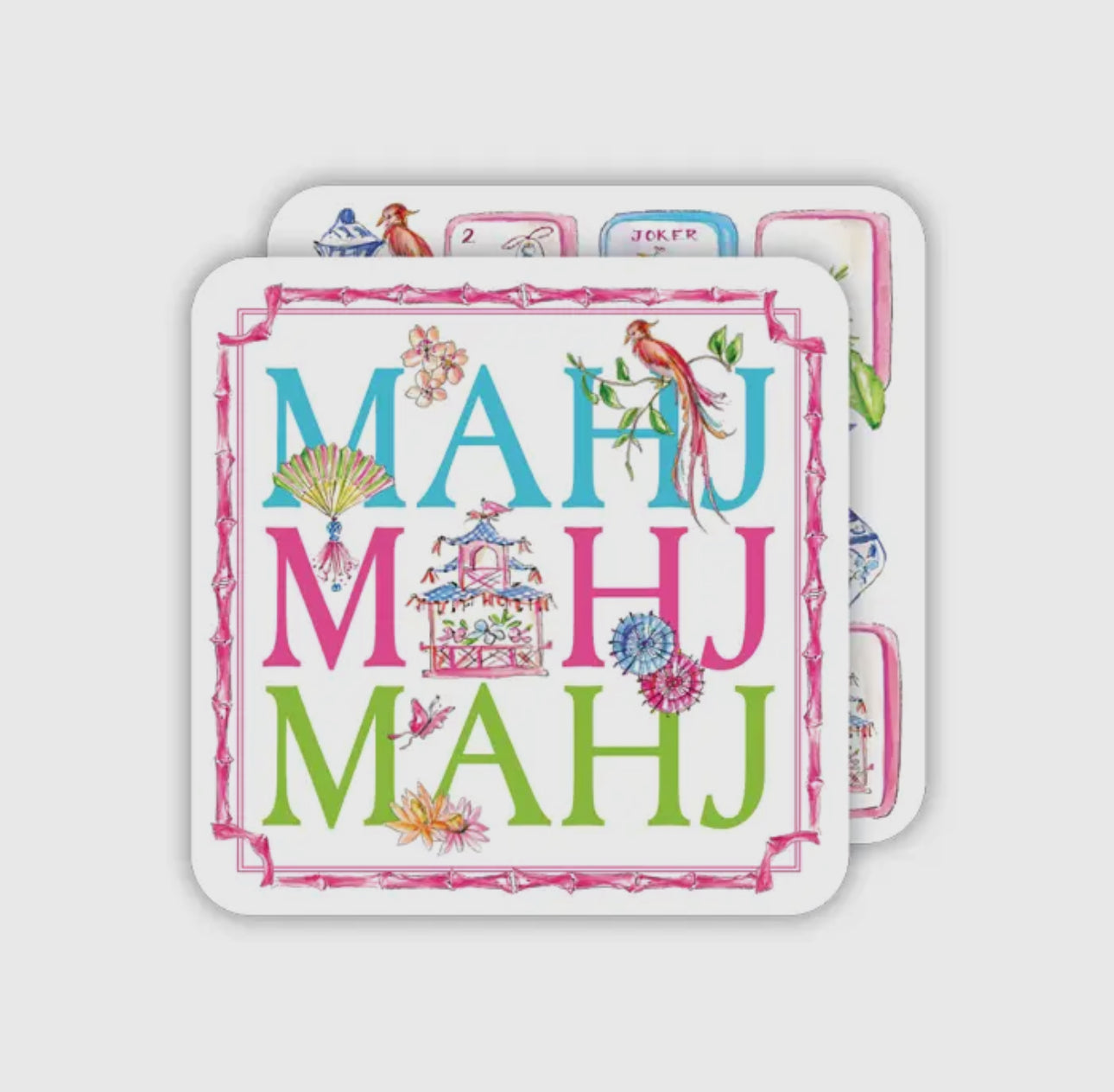 Mahj Mahj Mahj Mahjong Coaster Set