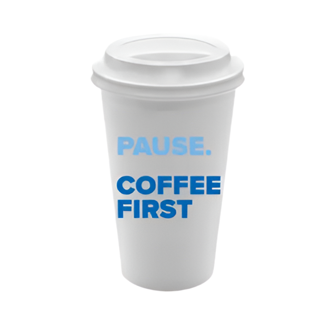 Pause Coffee First Paper Coffee Cups