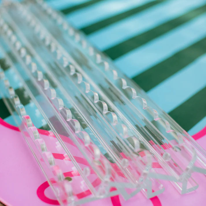 Acrylic Scallop Clear Rack