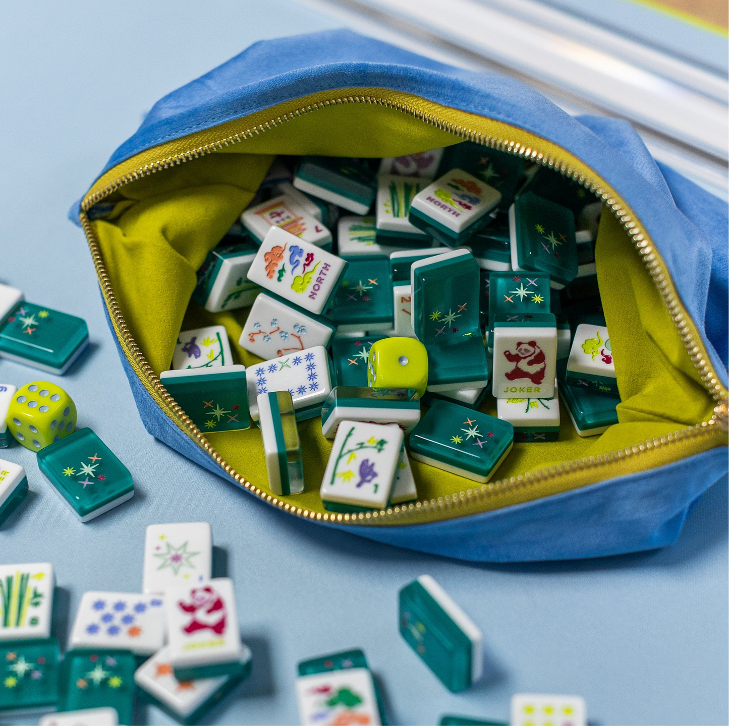 East Meets West Velvet Tile Bag