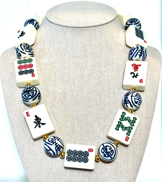 Chinoiserie Tile Necklace