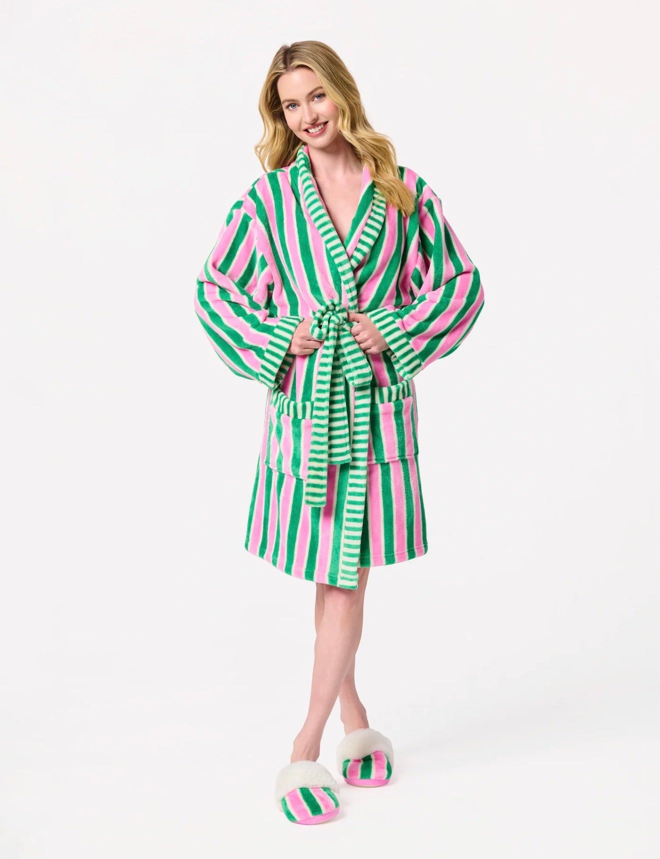 Holly Stripe Robe