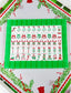 Green Holly Jolly Christmas Mahjong Set