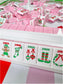 Green Holly Jolly Christmas Mahjong Set
