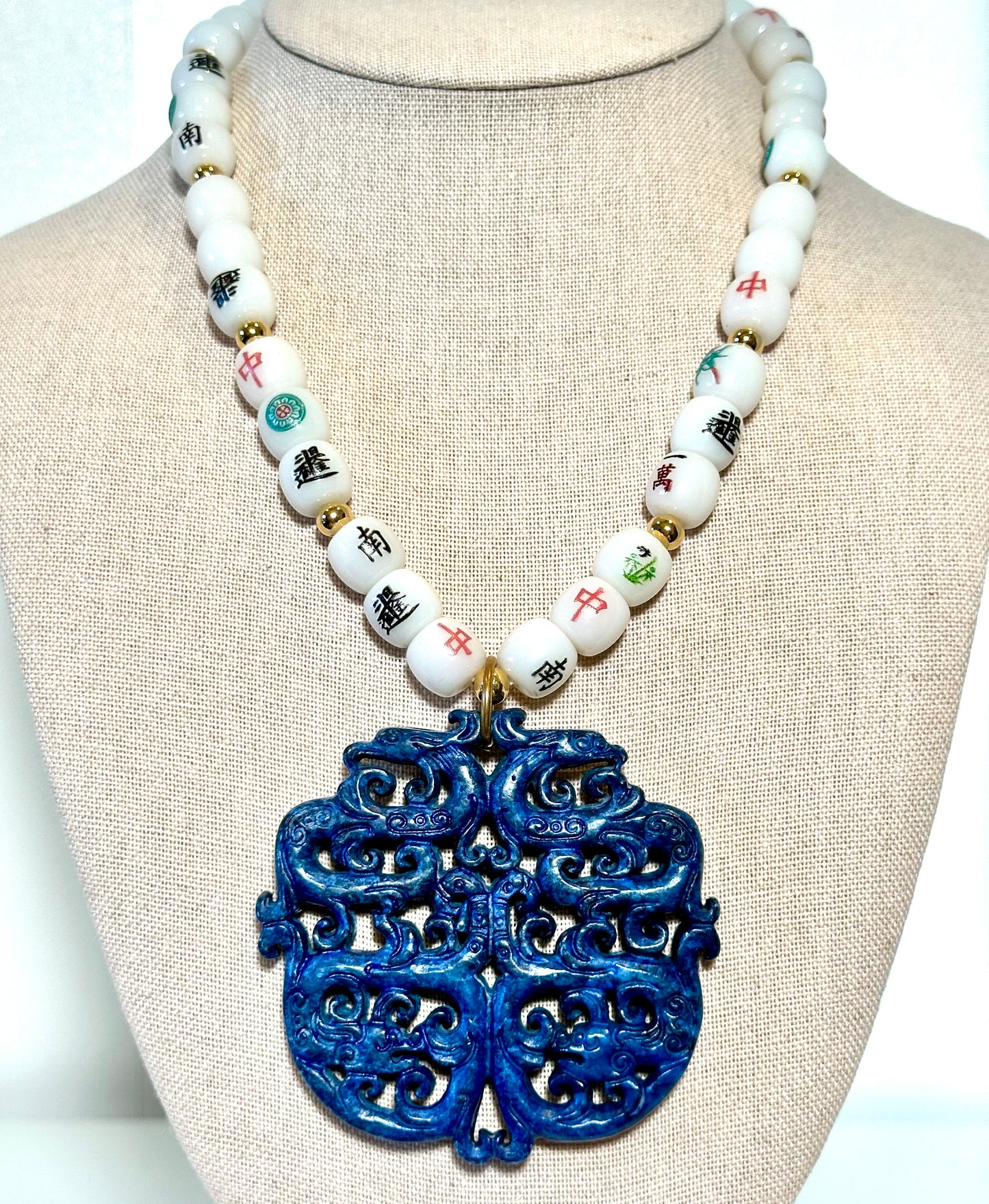 Mahjong Statement Necklace