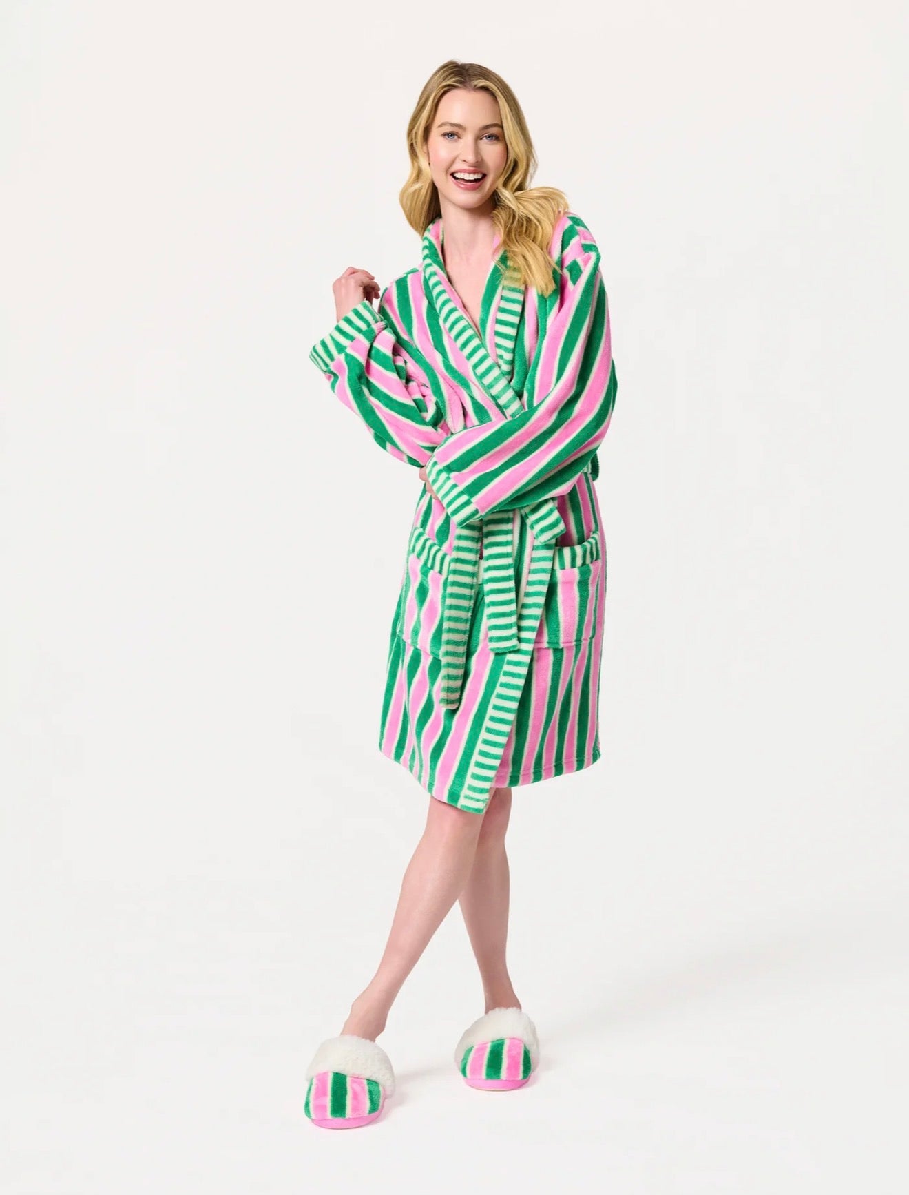 Holly Stripe Robe