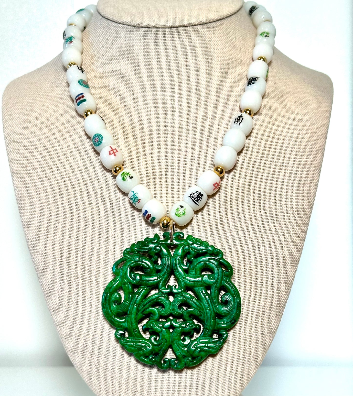 Mahjong Statement Necklace