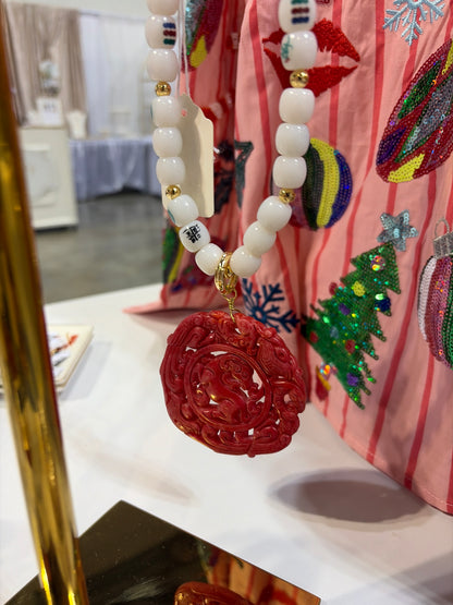 Mahjong Statement Necklace