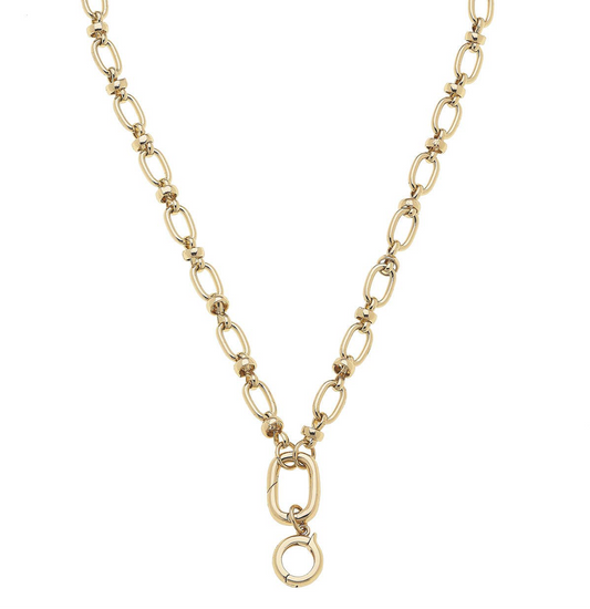Lilah Cable Link Charm Necklace Base
