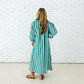 Green Stripe Cabana Dress