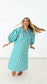 Green Stripe Cabana Dress