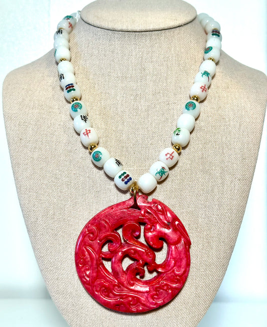Mahjong Statement Necklace