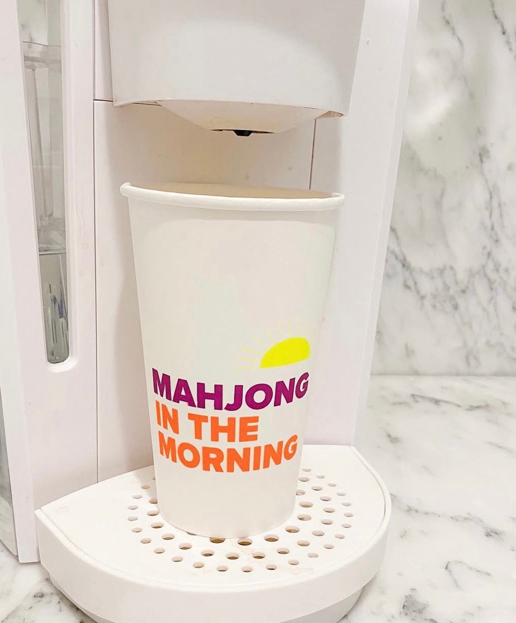 Mahjong in the Morning Paper Coffee Cups