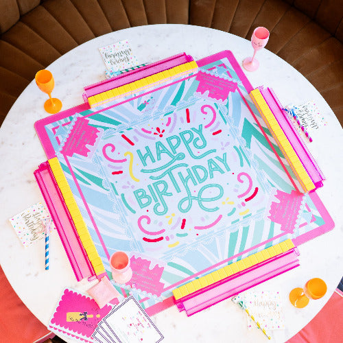 Birthday Tile Set and Mat Rental