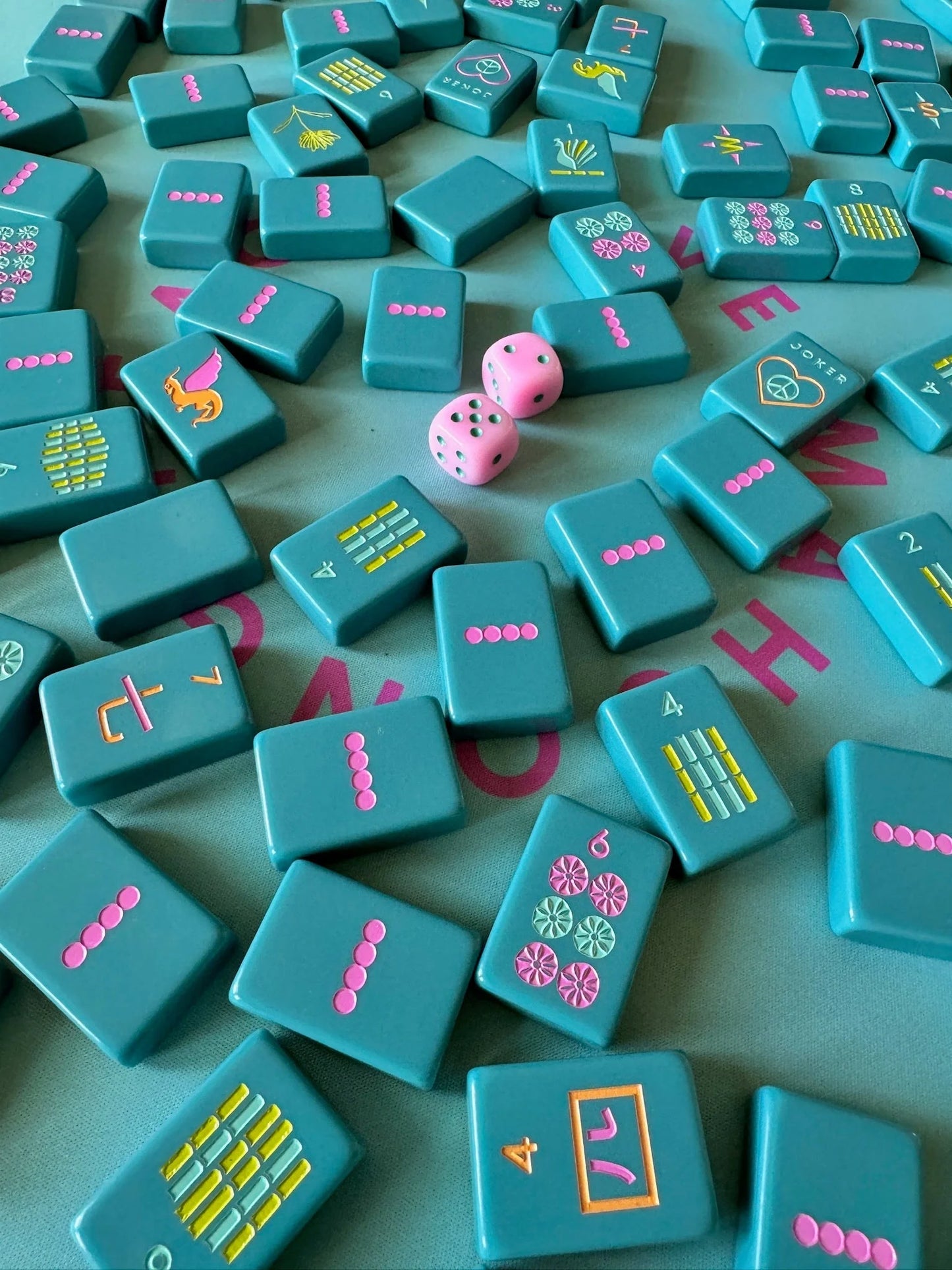 OG Mahj Tiles Totally Teal