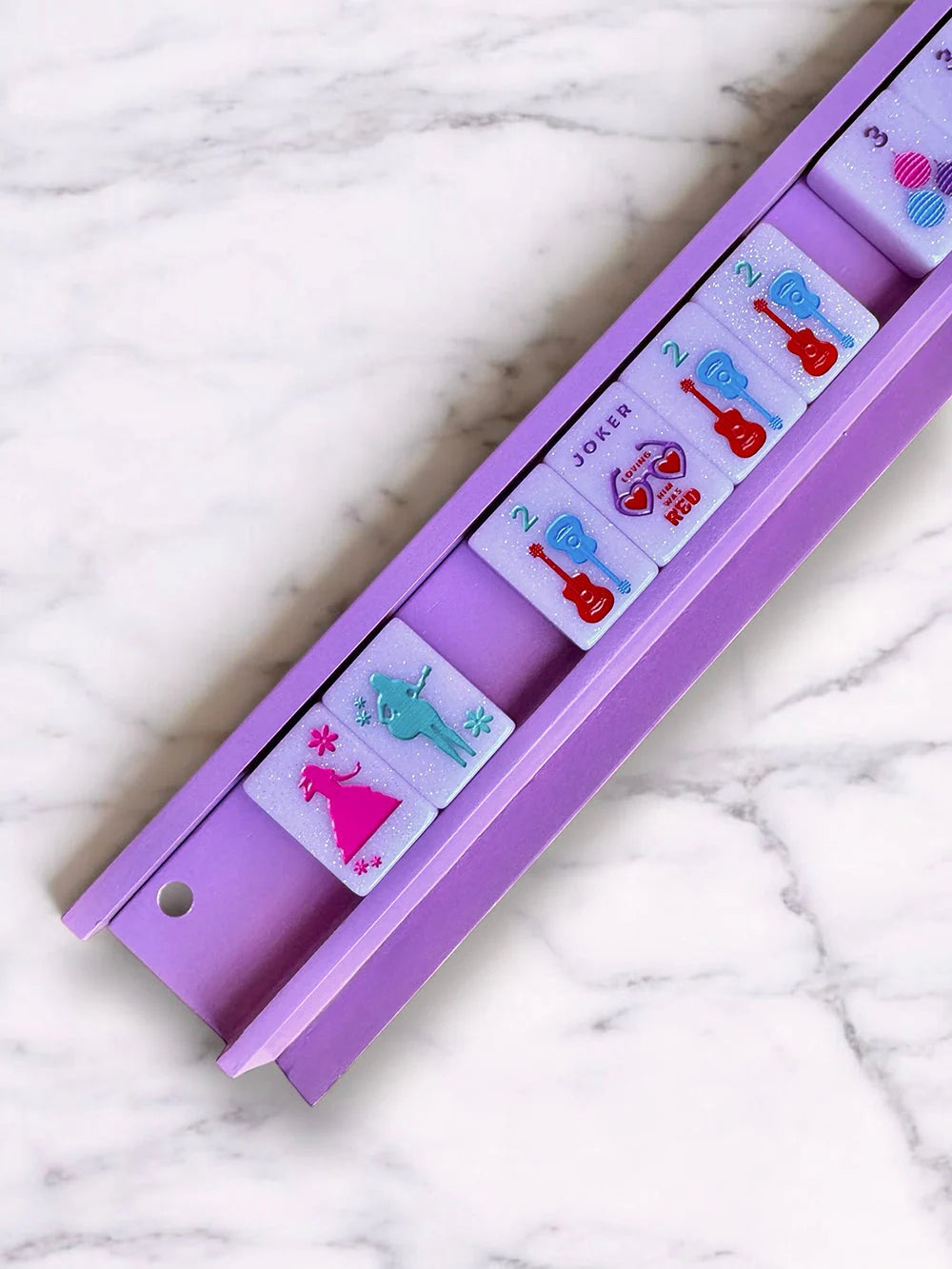 Wooden Mahjong Racks & Pushers (Set of 4)