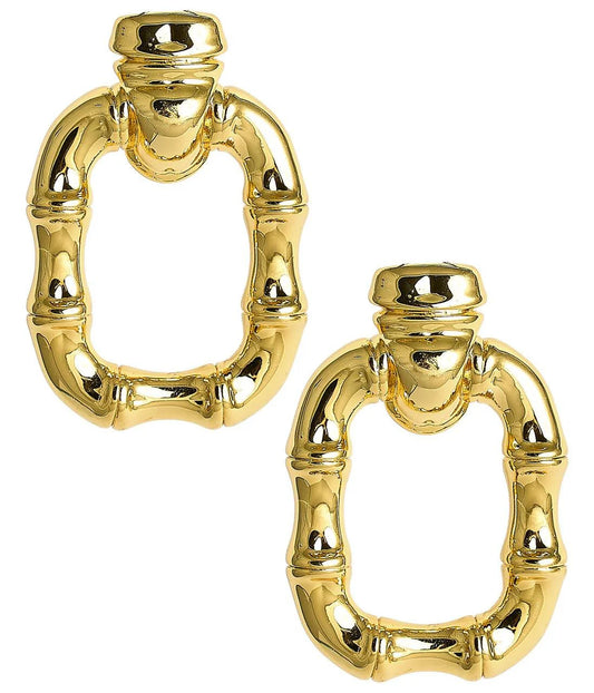 Keke Bamboo Gold Earrings