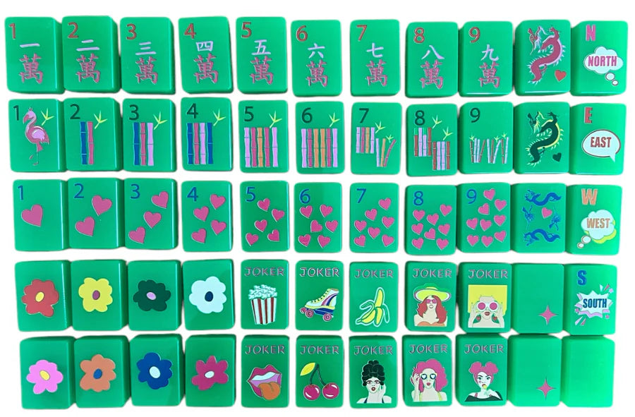 Pop Diva Tiles in Disco Green