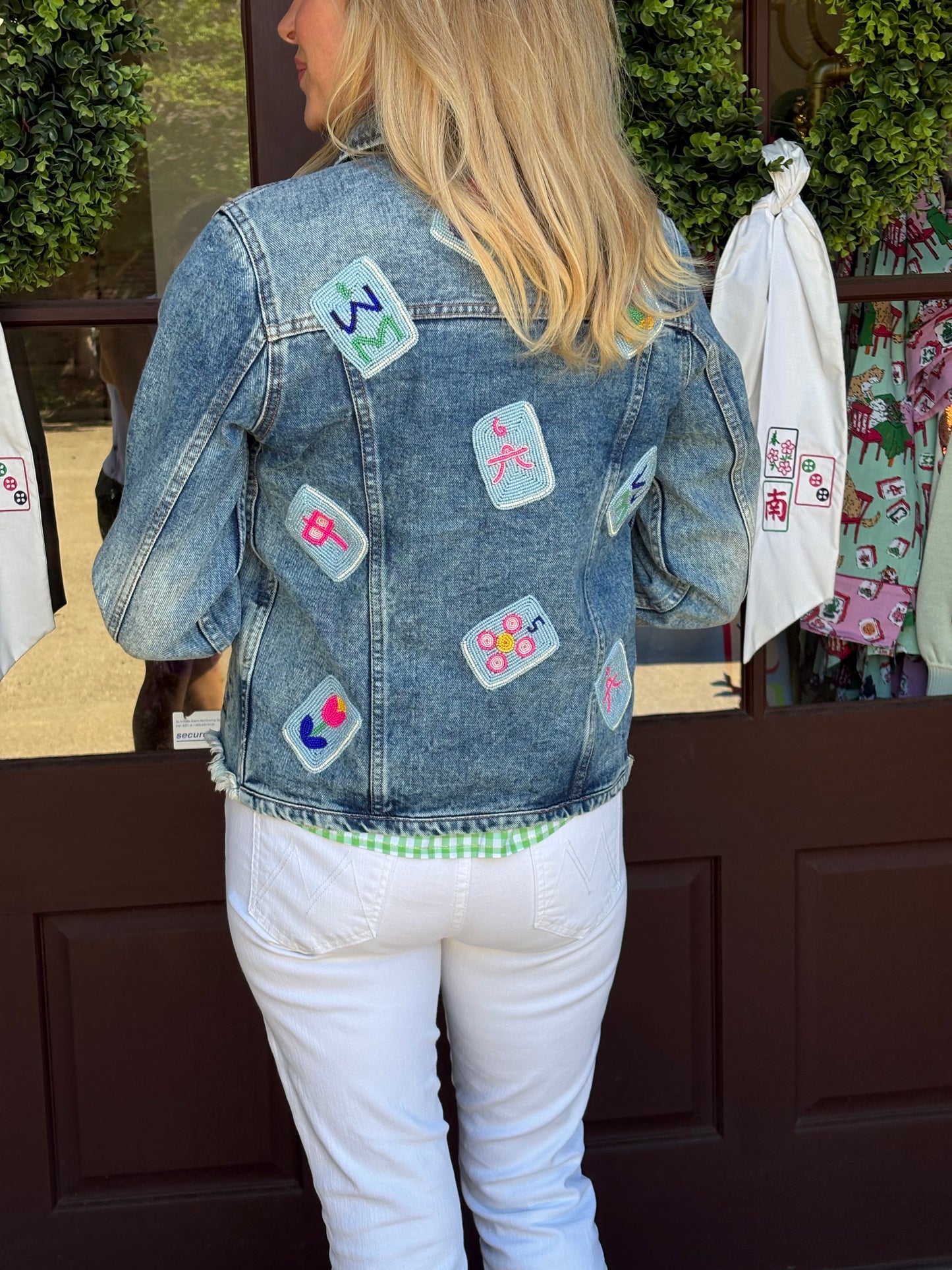 Mahjong Tile Denim Jacket