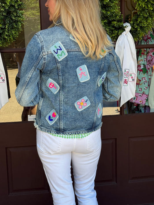 Mahjong Tile Denim Jacket
