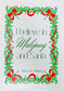 Green Holly Jolly Christmas Mahjong Set