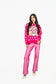Hot Pink & White Polka Dot Mahjong Tile Sweater