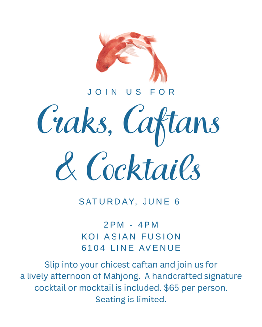 Craks, Caftans and Cocktails!
