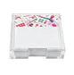 Pink Mahjong Tiles Note Pad with Acrylic Holder